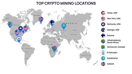 Top 10 Locations to Mine Crypto